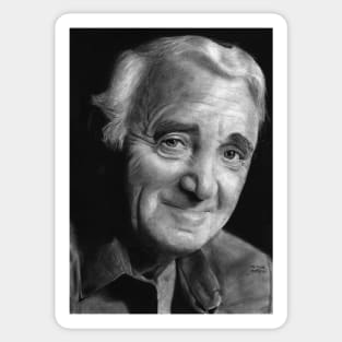 Charles Aznavour Sticker